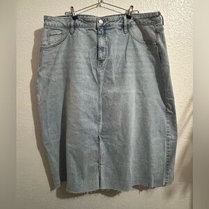 Ava & Viv Light Blue Denim Pencil Skirt